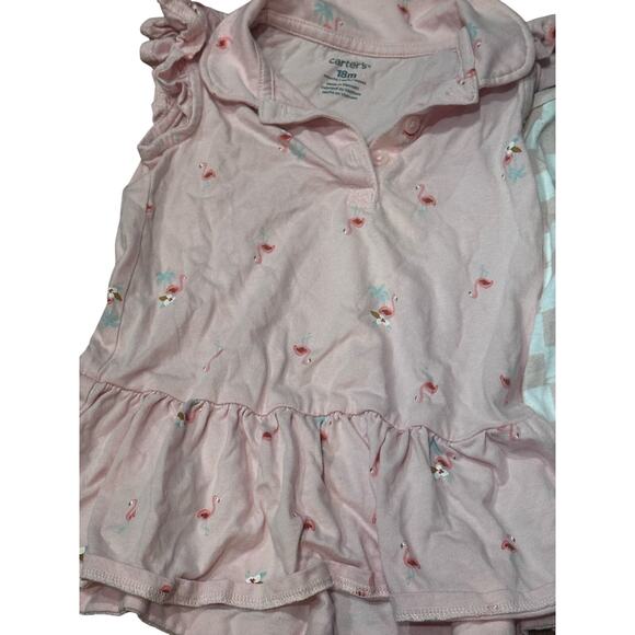 12-24M Girls Bundle Summer Clothing mixed Brands, Flamingo, Watermelon, & more - Picture 12 of 16